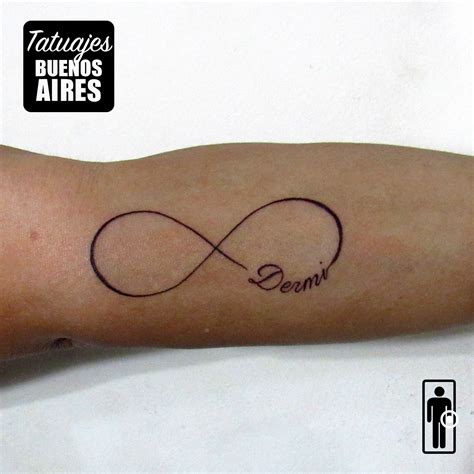 Infinito con nombres tattoo